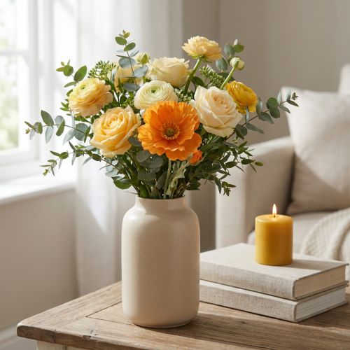 Artificial Flowers Artificial Poppy Flower Decorative Poppy Orange 48cm buy online | Floristik24.co.uk