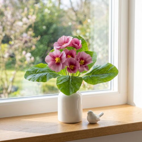 Primroses Artificial Flowers Cowslips Pink H25cm | Floristik24.co.uk