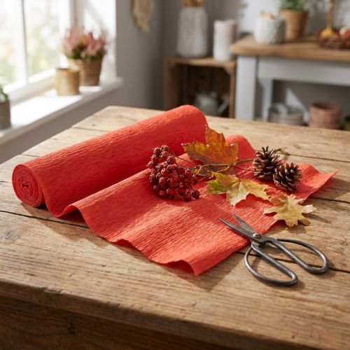 Florist crepe paper red 50x250cm | Floristik24.co.uk