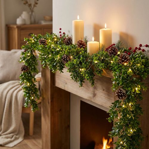 Boxwood garland green 180cm | Floristik24.co.uk