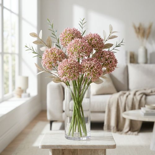 Artificial Allium Pink 55cm | Floristik24.co.uk