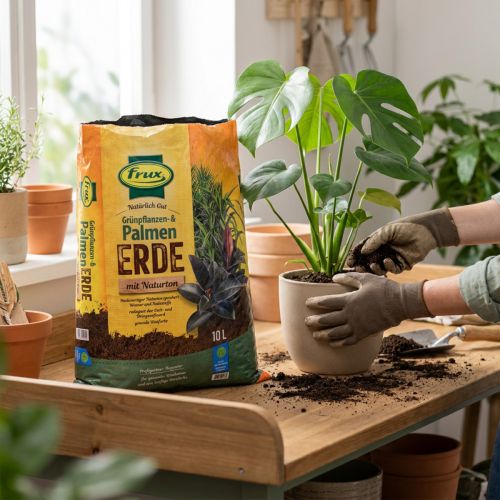 Frux Green Plant & Palm Soil with Slow-Release Fertilizer 10l | Floristik24.co.uk