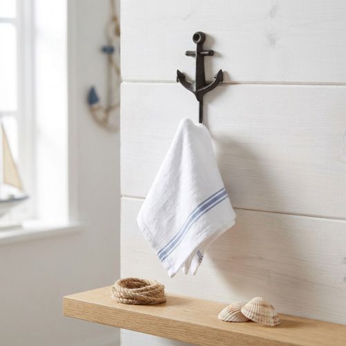 Wall hook wall decoration metal anchor maritime 6.5x5x13cm | Floristik24.co.uk