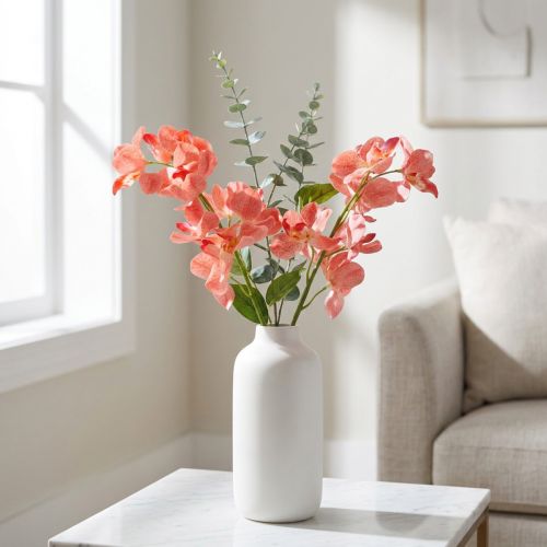 Orchid Mokara Salmon 50cm 6 pcs | Floristik24.co.uk
