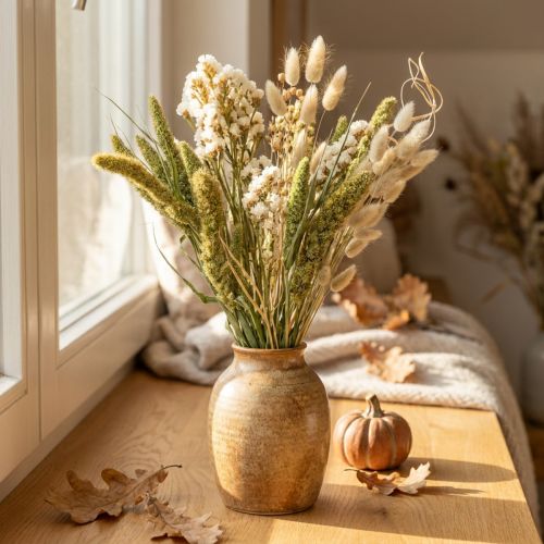 Dry flower bouquet with wild grasses and grain 40-60cm 50g | Floristik24.co.uk