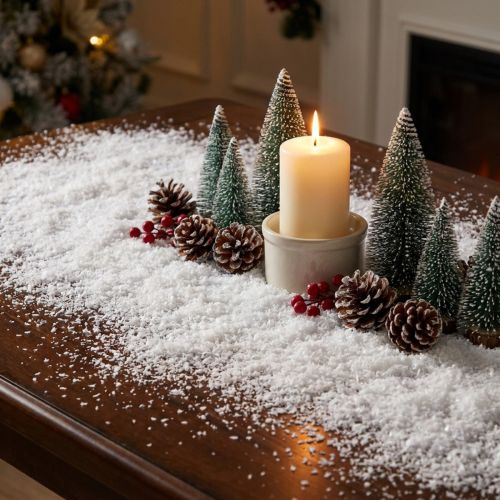 Product Artificial Decorative Snowflakes White 200g