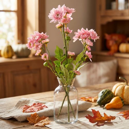 Artificial Flowers Artificial Asters Silk Flowers Pink 80cm | Floristik24.co.uk