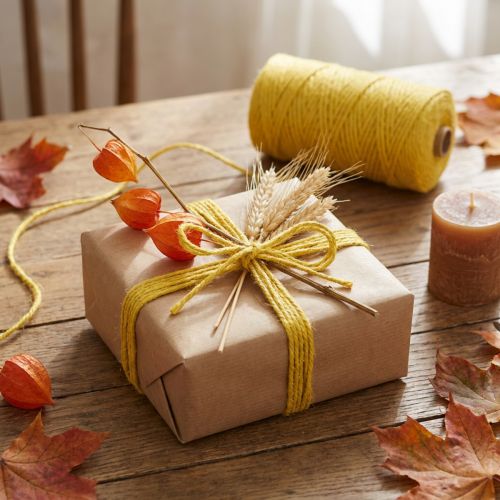 Jute ribbon jute cord decorative ribbon jute yellow Ø3mm 200m | Floristik24.co.uk
