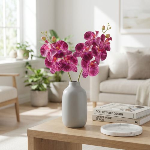 Product Orchid flamed Artificial Phalaenopsis Violet 72cm