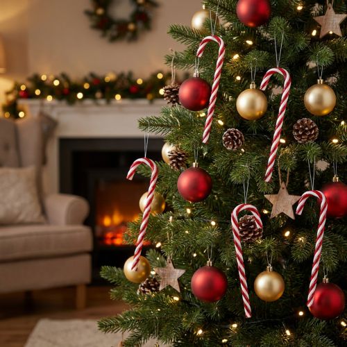 Christmas tree decoration candy cane 18cm 12pcs | Floristik24.co.uk