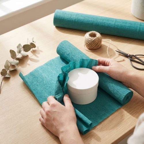 Product Florist Crepe Paper Blue Roll 50x250cm