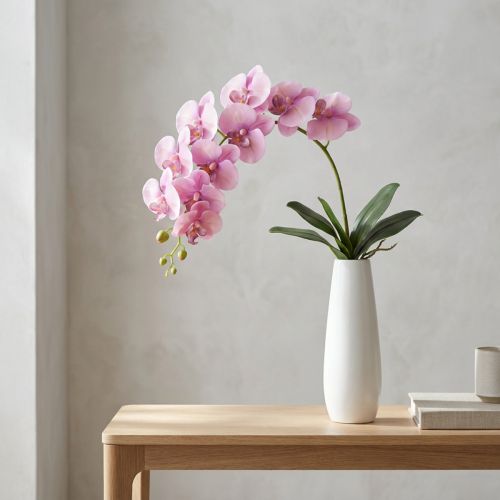 Orchid Phalaenopsis artificial 8 flowers pink 104cm | Floristik24.co.uk