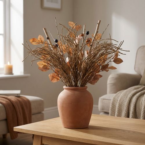 Grass bush brown artificial dry decoration autumn decoration 48cm | Floristik24.co.uk