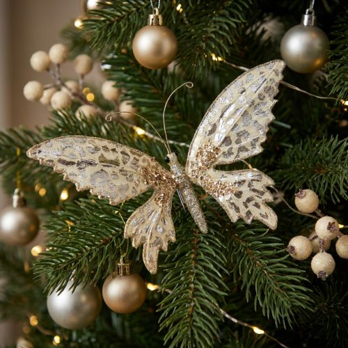 Butterfly to clamp, tree decoration, Advent, wedding decoration, decoration clip L16cm W13cm | Floristik24.co.uk