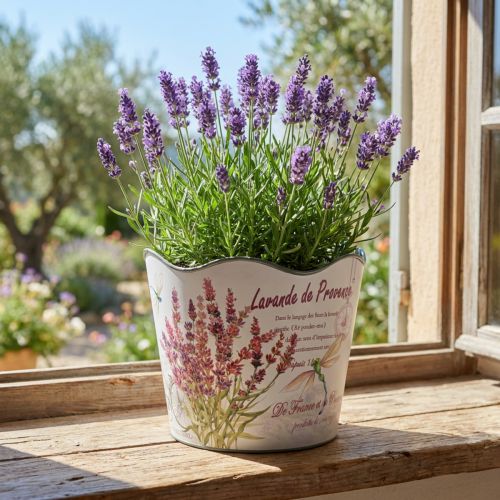Planter plastic lavender flower pot Ø13.5cm H12cm | Floristik24.co.uk