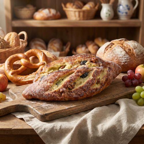 Artificial decorative raisin bread - Deceptively realistic food replica for bakeries and shop windows, 22cm | Floristik24.co.uk