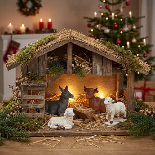 Nativity Scene Set of 4 figures | Floristik24.co.uk