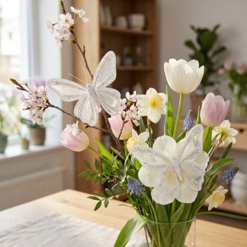 Butterfly decoration feather
