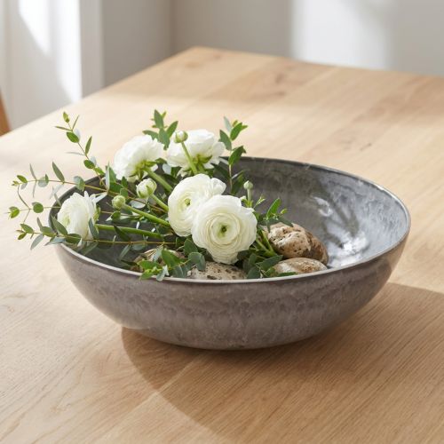 Stylish matte grey bowl 37 cm