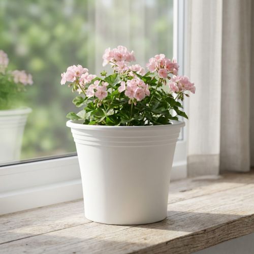 Product Plastic pot “Irys” white Ø25cm H21cm 1 pc