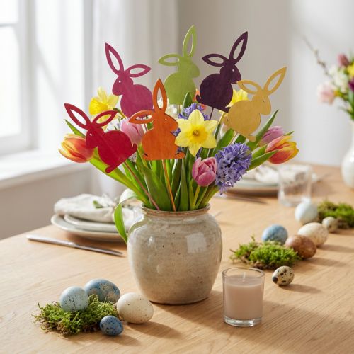 Easter bunny wooden flower plugs Easter bunnies 30,5cm 18 pcs | Floristik24.co.uk