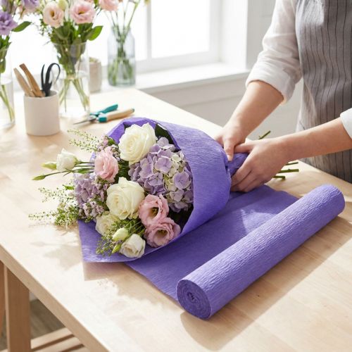 Florist crepe paper violet