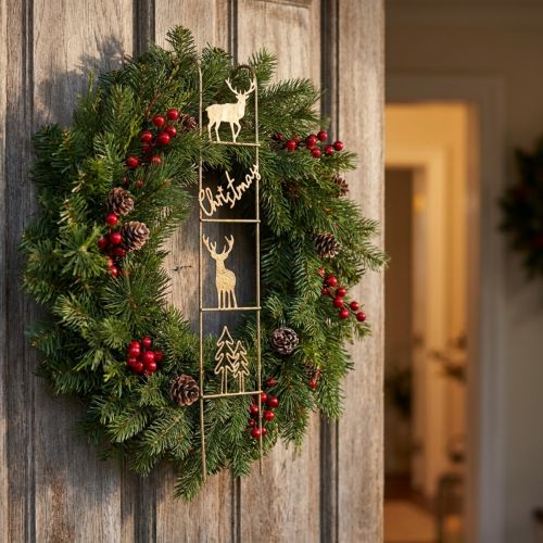 Hanging decoration Christmas deer decoration gold vintage 42.5×7×4cm | Floristik24.co.uk