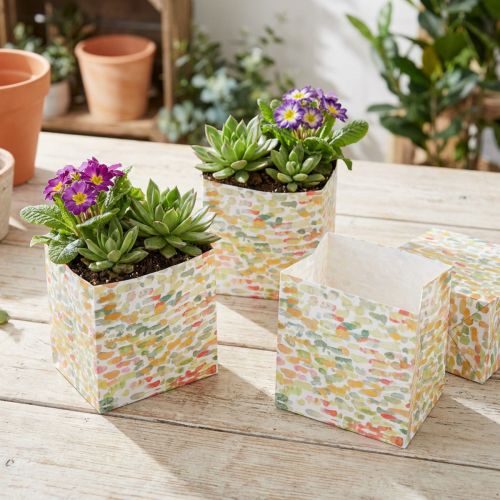 Gift Bag Plant Bag Present Bag Patterned 10.5cm 8 pcs | Floristik24.co.uk