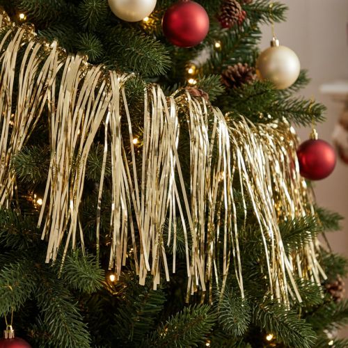 Tinsel light gold tinsel curtain decoration gold 90×200cm | Floristik24.co.uk
