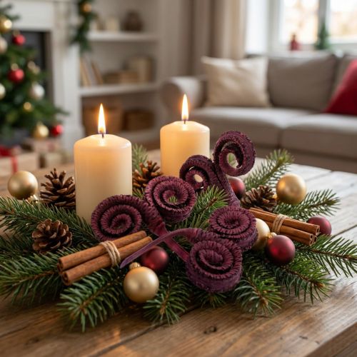Dry decoration Palm Male wine red 25 pieces | Floristik24.co.uk