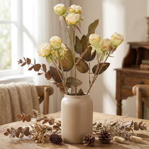 Artificial roses wilted