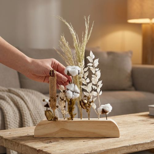 Dried flowers stand Dried flowers décor wood 25cm | Floristik24.co.uk