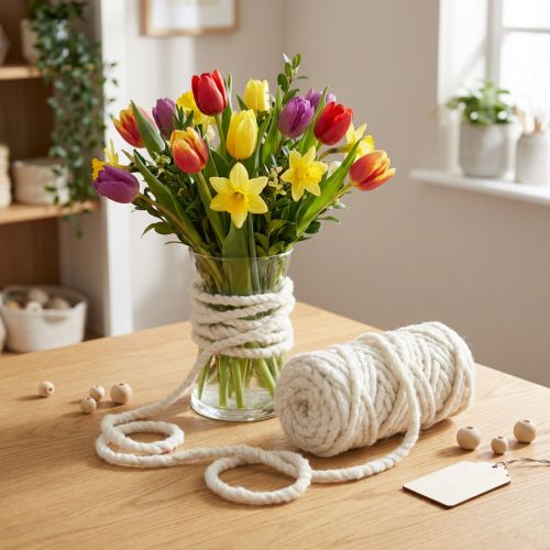 Felt Cord Flausch Mirabell 25m White | Floristik24.co.uk