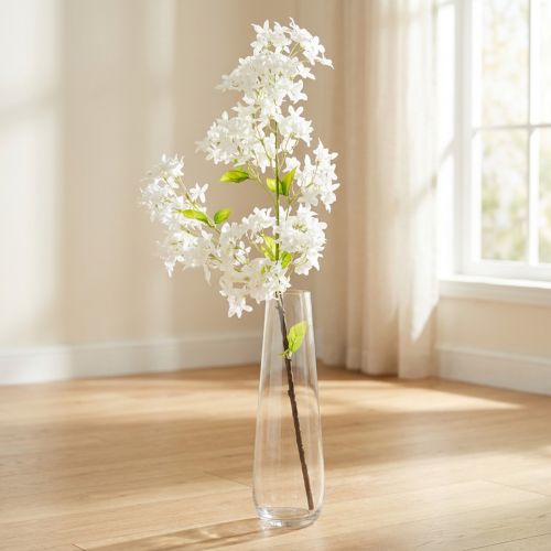 Artificial Lilac Branch White Flowers L95cm | Floristik24.co.uk