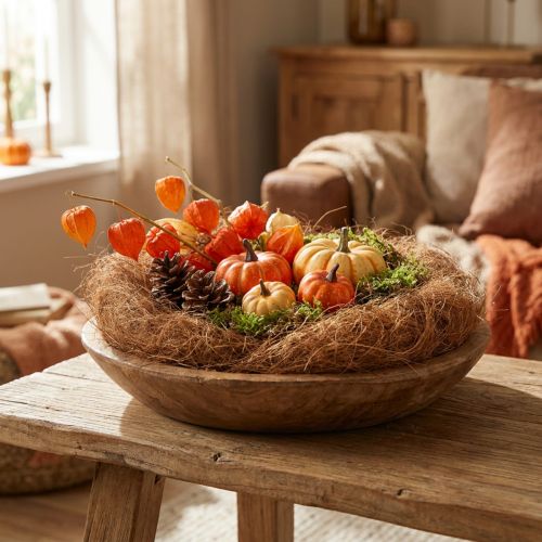 Filling material for floral arrangements, decorative fibers, Palmyra palm fiber, basin 1kg | Floristik24.co.uk