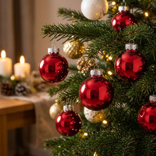 Glass Christmas baubles/tree