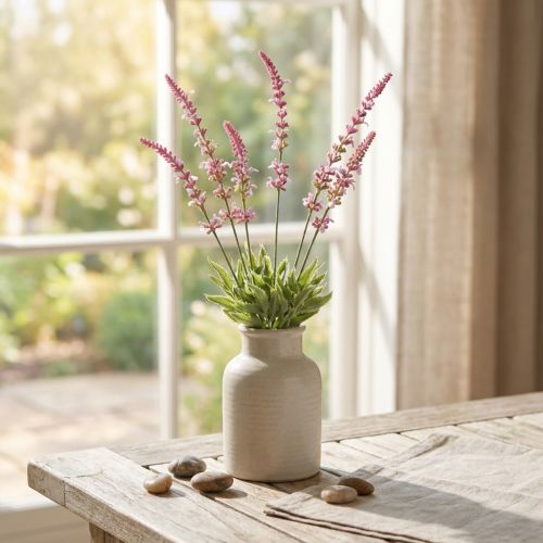 Artificial flowers, lavender decoration, bunch of lavender purple 45cm 3 pcs | Floristik24.co.uk