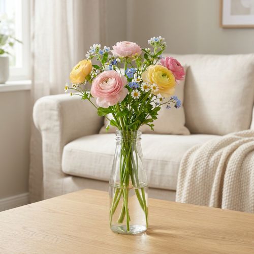 Bottles decoration glass bottle bottle vase glass Ø8cm 22cm | Floristik24.co.uk