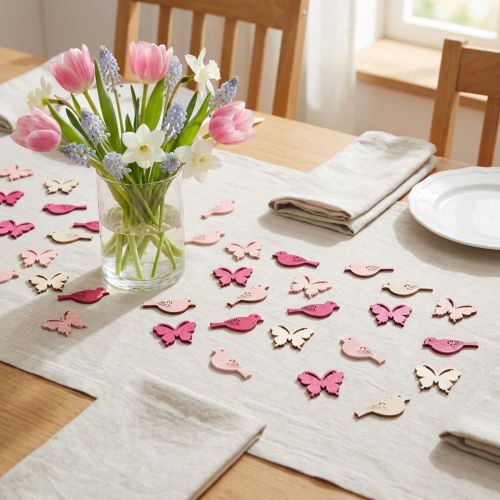 Mini Spring Scatter Decoration 2cm Pink Assorted 144 pcs | Floristik24.co.uk
