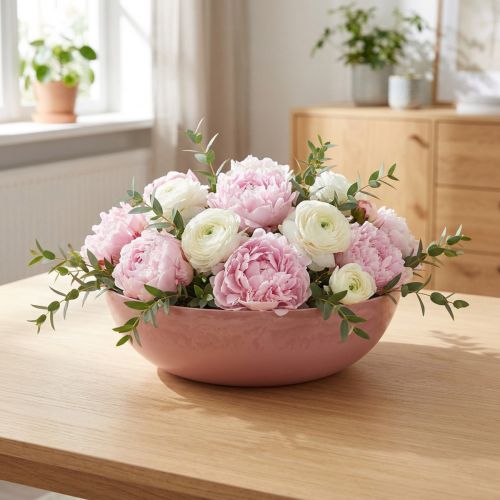 Decorative Bowl Old Pink Ø30cm H9cm | Floristik24.co.uk