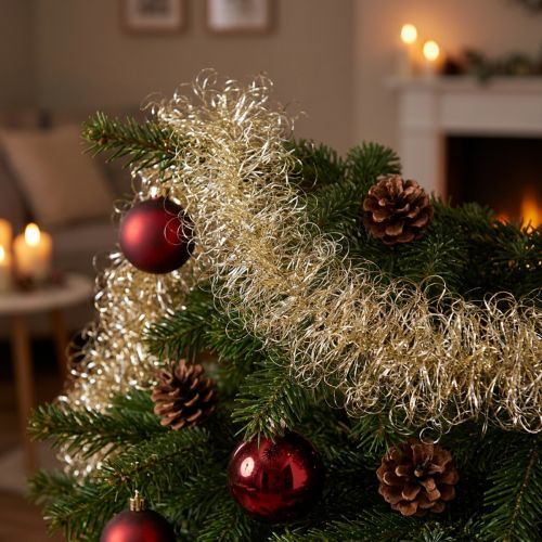 Tinsel curled gold-silver 50g | Floristik24.co.uk
