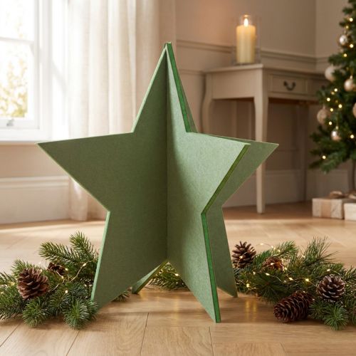 Felt decoration star to stand Christmas decoration felt green H62cm | Floristik24.co.uk