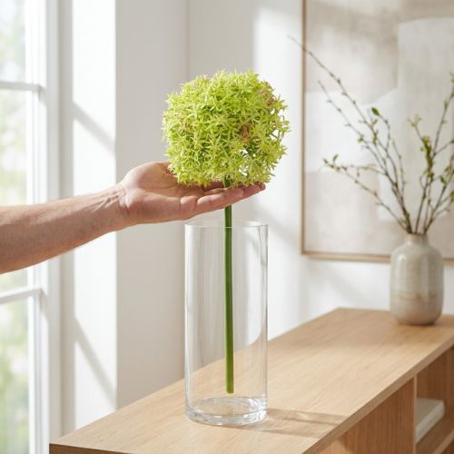 Allium green flower artificial ornamental onion Ø18cm 90cm | Floristik24.co.uk