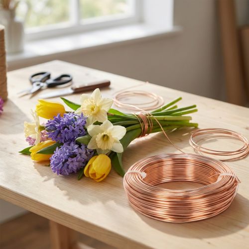 Product Aluminum wire roll for crafting and floristry, 60m, 500g