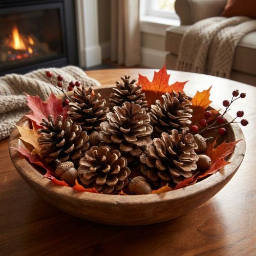 Natural Black Pine Cones 5kg – Brown Wooden Decorative Pieces | Floristik24.co.uk