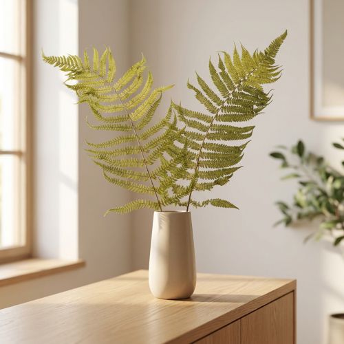 Product Dried and preserved fern. Perfect for natural home decoration. 80cm