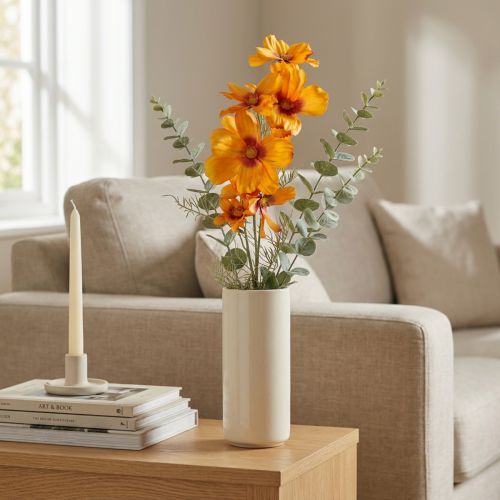 Cosmea Kosmee jewelry basket artificial flower orange 75cm | Floristik24.co.uk