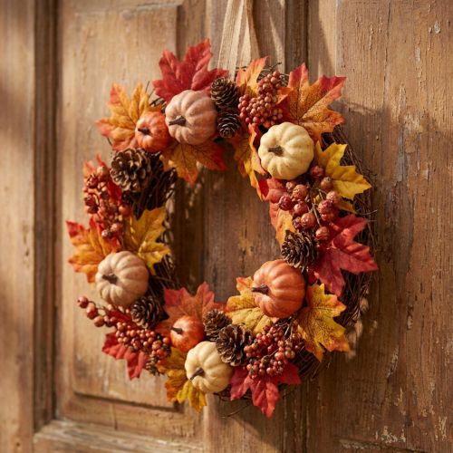 Natural Grapevine Wreath Ø20cm Set of 10 | Floristik24.co.uk