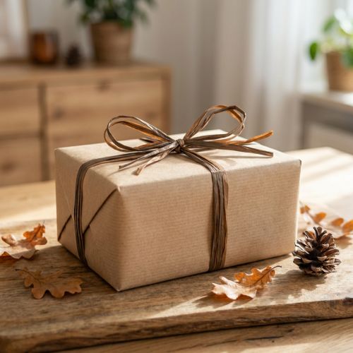 Product Raffia Ribbon Brown Bicolor Gift Ribbon Decorative Ribbon 200m