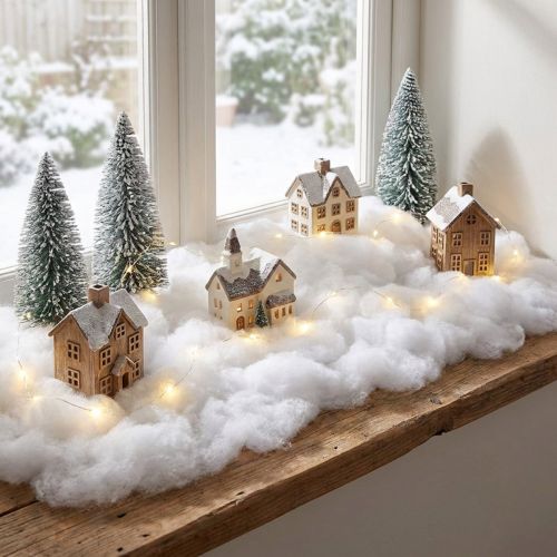 Snow Decoration Snow Cotton Artificial Winter White 200g | Floristik24.co.uk